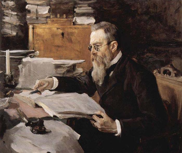 Valentin Serov Portrait of Nikolai Rimsky Korsakov 1898